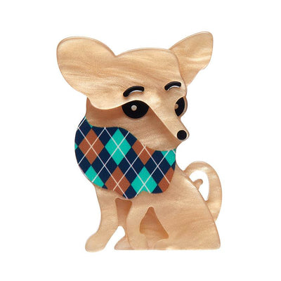Chi Chi Chihuahua Mini Brooch by Erstwilder from their 2024 Dog Mini Collection