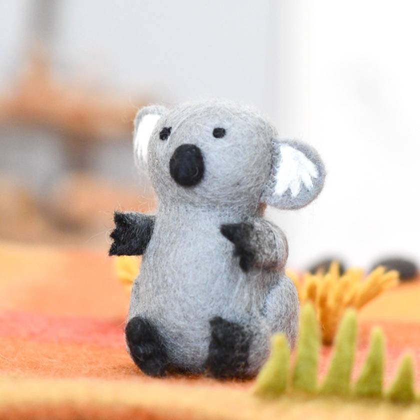 Tara Treasures Felt Koala | Zebra Finch Style