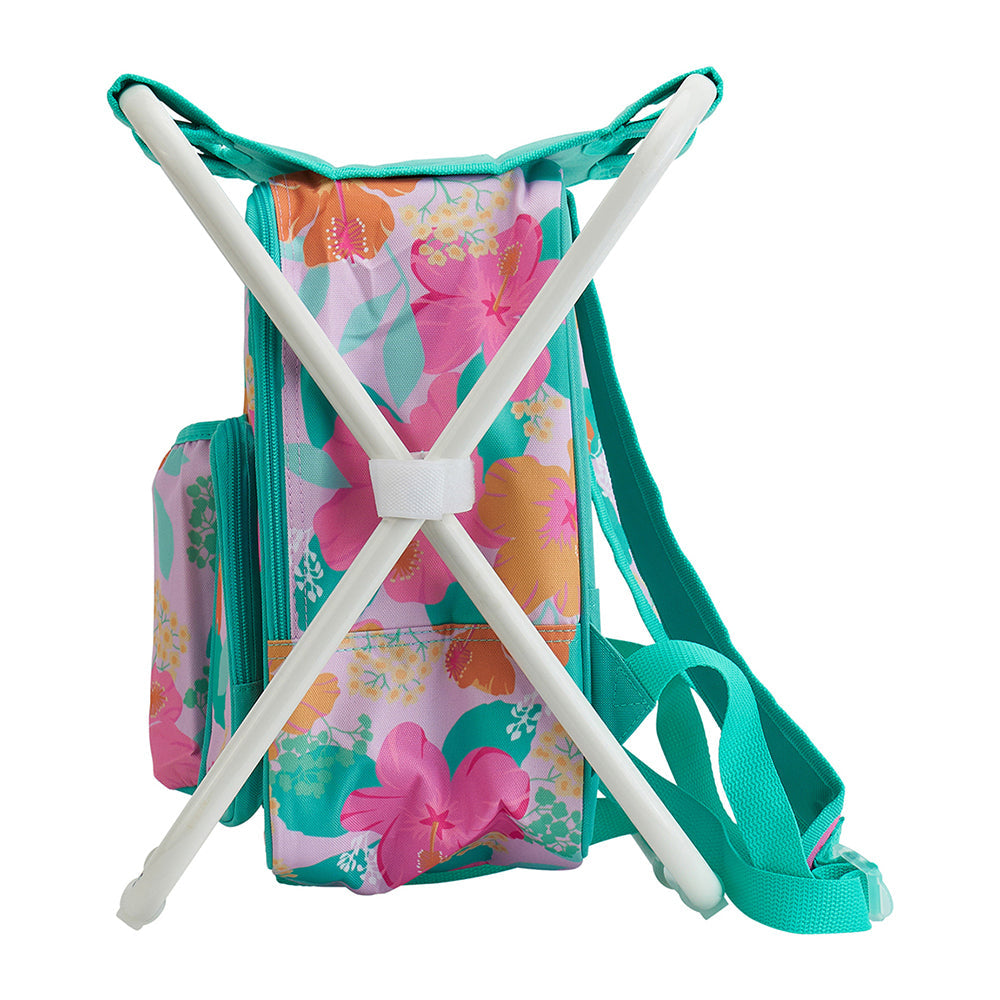 Picnic Cooler Chair in Hibiscus print by Annabel Trends
