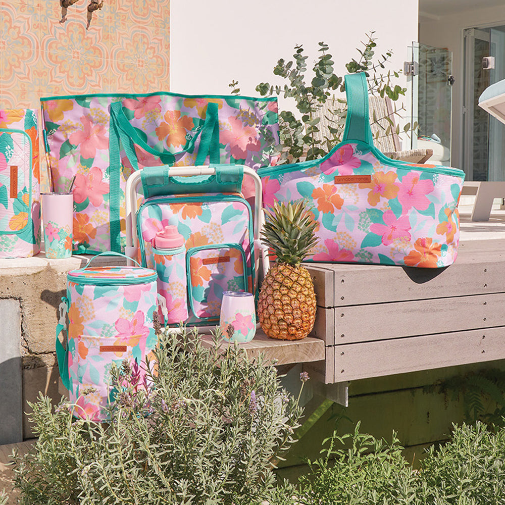 Picnic Barrel Bag Hibiscus by Annabel Trends