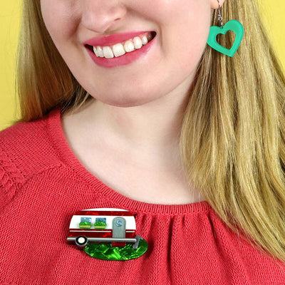 Happy Glamper Brooch by Erstwilder from their 2023 Fan Favourites collection