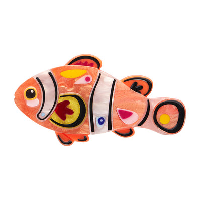The Charismatic Clownfish Brooch by Erstwilder from their Australian Sea Life collection with Pete Cromer
