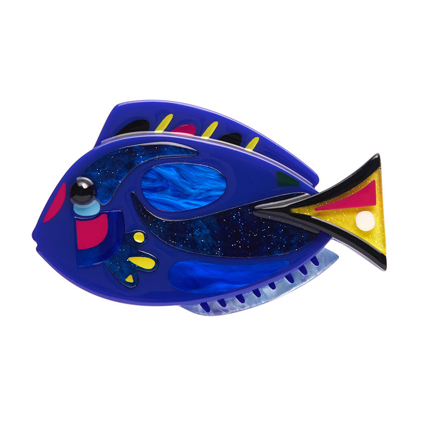 The Satorial Surgeon Fish brooch by Erstwilder from their 2023 Pete Cromer Australian Sea Life collection