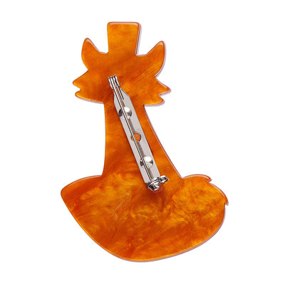 Back of Felix the Fox Brooch by Erstwilder from their 2024 London Calling collection