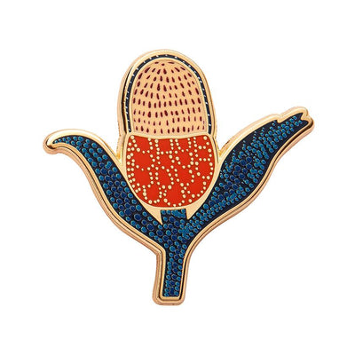 Bulgatta blooms enamel pin by Erstwilder from their 2024 collection with Lauren Rogers