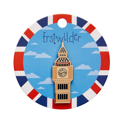 On card - Big Ben Enamel Pin by Erstwilder from their 2024 London Calling collection