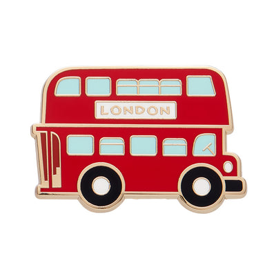 Double Decker Enamel Pin by Erstwilder from their 2024 London Calling collection