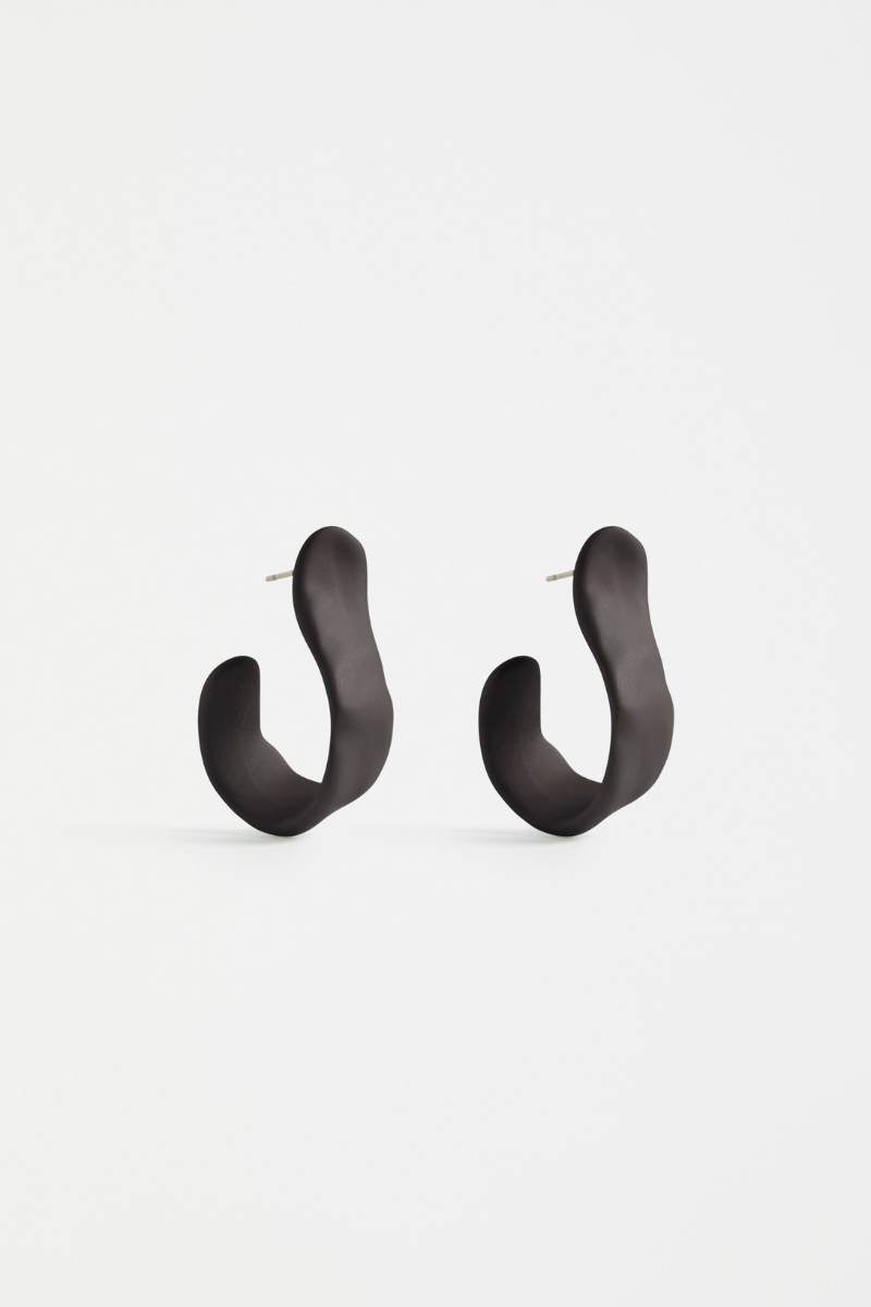 Elk the Label Ribb Earring in Black