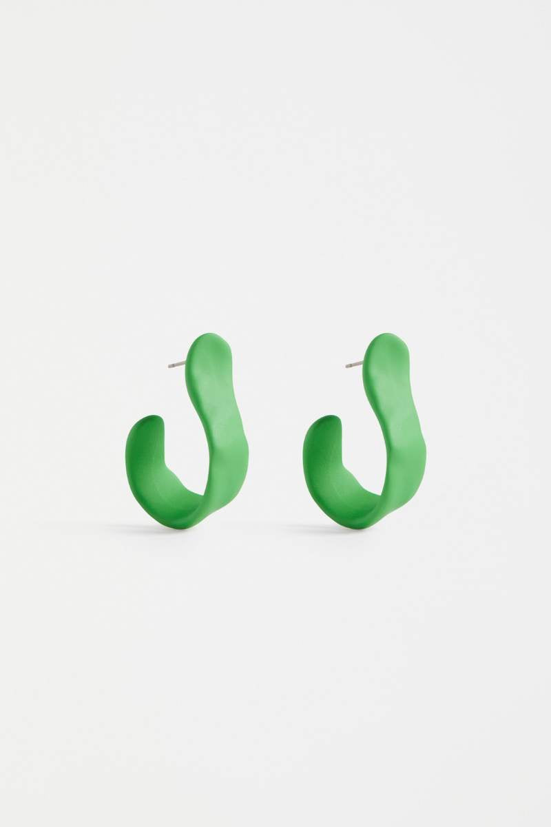 Elk the Label Ribb Earring in Electric Green