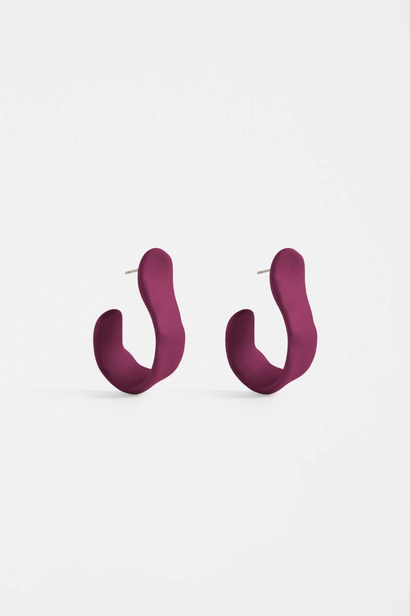 Elk the Label Ribb Earring in Mulberry