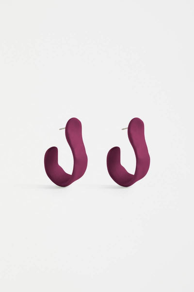 Elk the Label Ribb Earring in Mulberry