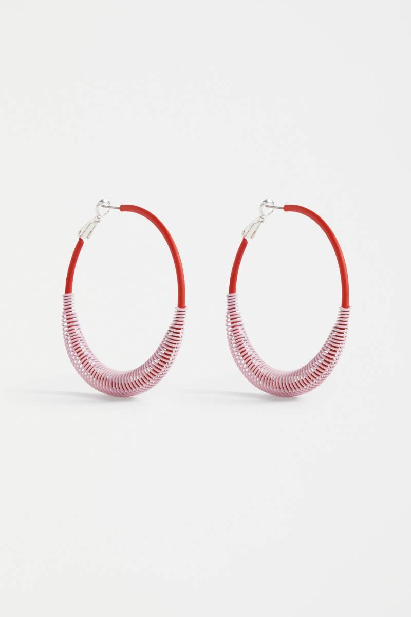 Elk the Label Solf Hoop Earrings in Pink