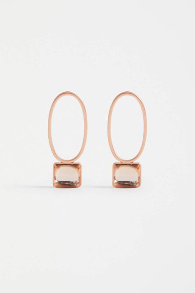 Elk the Label Stal Drop Earrings in Champagne