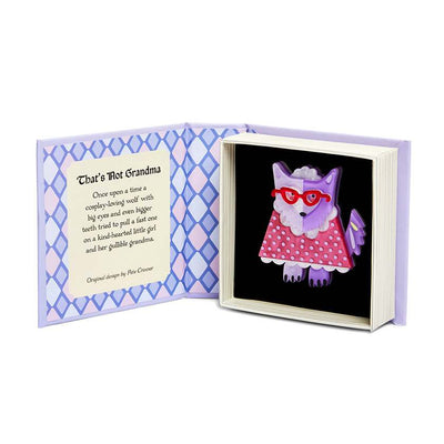 Erstwilder x Pete Cromer Fairytale brooch collection - That's Not Grandma Brooch in gift box