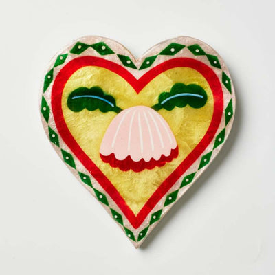 Jones and Co Wall Art Bloom Nouveau Pink Heart
