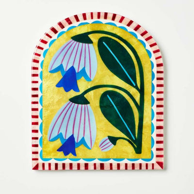 Jones and Co Bloom Nouveau Yellow Arch Wall Art