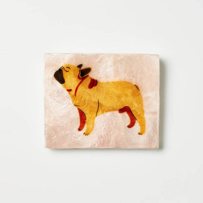Frenchie wall art tile by Jones and Co | Stockist at Zebra Finch Style at Newcastle, NSW