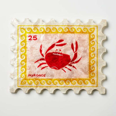 Jones and Co Wall Art Sunroom Crab Stamp
