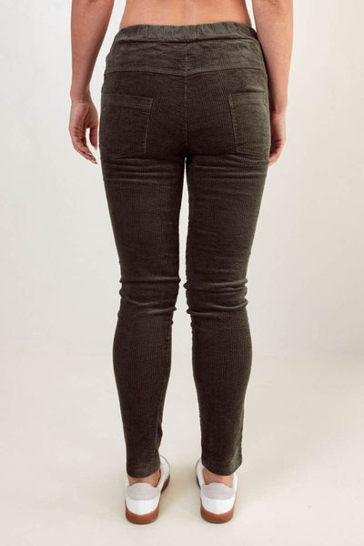 See Saw 100% Cotton Elastic Chunky Cord Joggers in Khaki