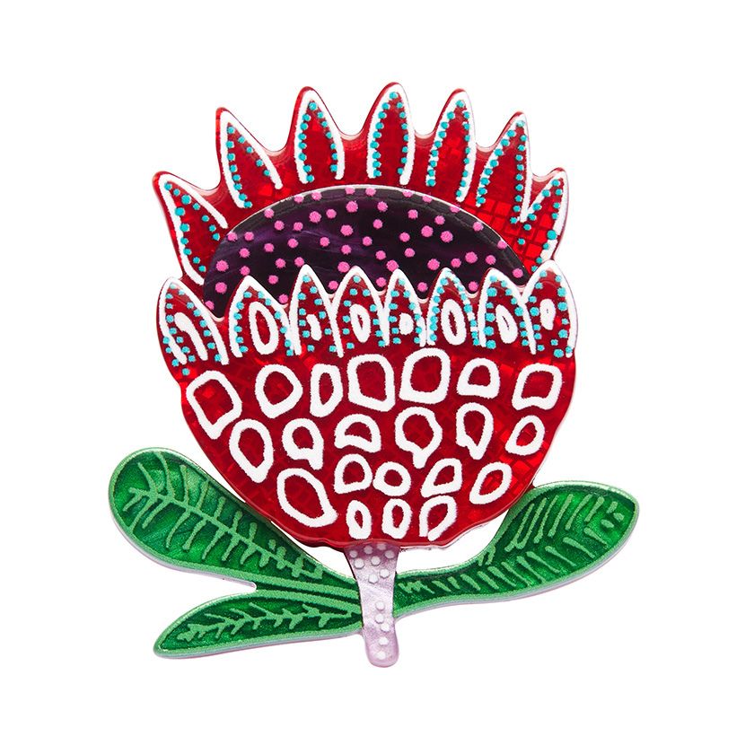 Prophetic Protea Brooch by Erstwilder from their 2024 collection with Lauren Rogers