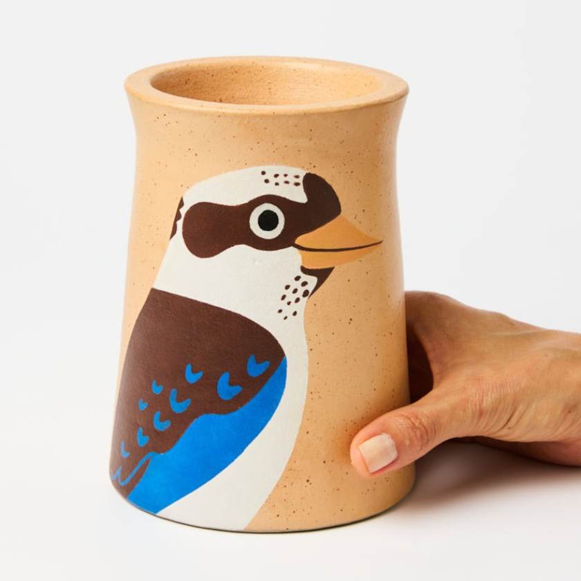 Aerial kookaburra vase by Jones and Co | Stockist at Zebra Finch Style in Newcastle, NSW