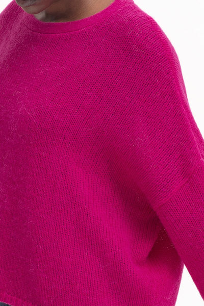 Agna sweater in bright pink by Melbourne label, Elk the Label
