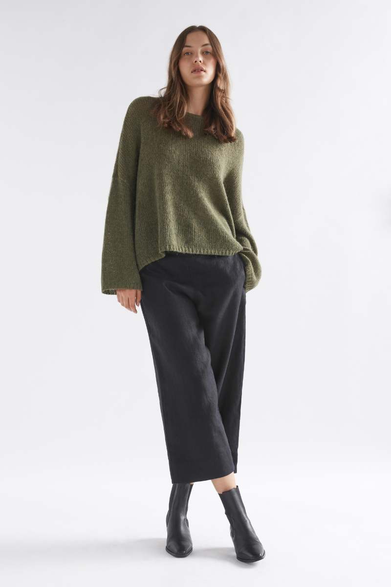 Agna Sweater in Dark Olive by Elk the Label
