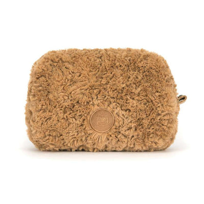 Plush bear-shaped pouch on a white background. Jellycat stockist in Newcastle, NSW at Zebra Finch Marketown