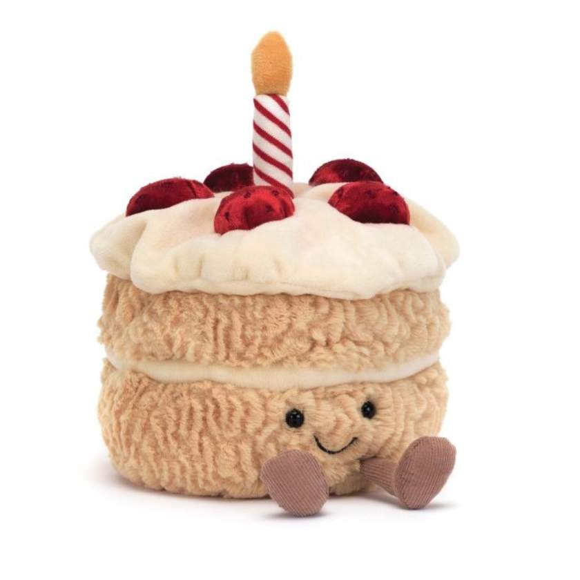 Jellycat Amuseabes Birthday Cake Plush toy. Jellycat Stockist in Newcastle, NSW at Zebra Finch