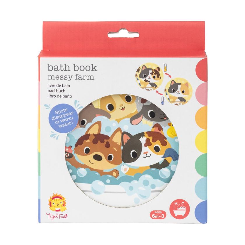 Bath Book Messy Farm by Tiger Tribe