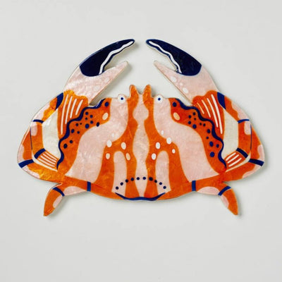 Beach Club Orange Crab - Jones and Co Wall Art