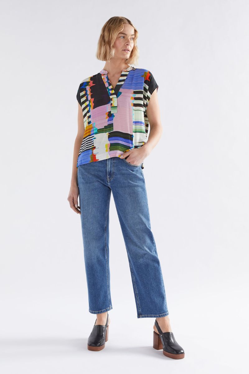 Berg Top In Glitch Print by Elk the Label from their 2023 Autumn collection