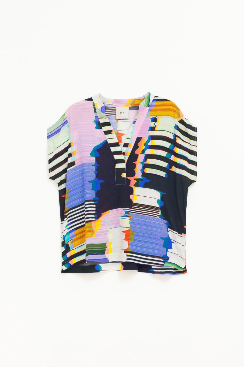 Berg Top In Glitch Print by Elk the Label from their 2023 Autumn collection