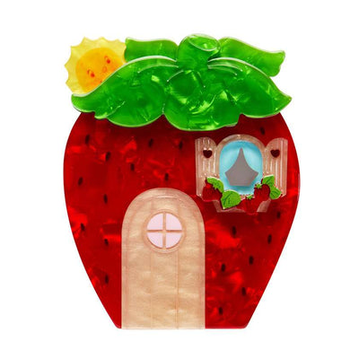 Berry Happy Home Brooch by Erstwilder from their 2024 Strawberry Shortcake Collection