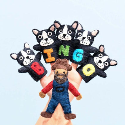 Bingo Finger Puppet Set by Tara Treasures