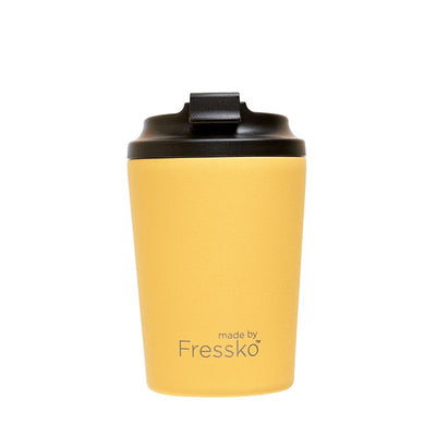 Canary yellow Made By Fressko reusable coffee cup - 8 oz