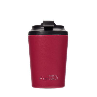 Bino Made by Fressko reusable coffee cup in the colour rouge - 8oz