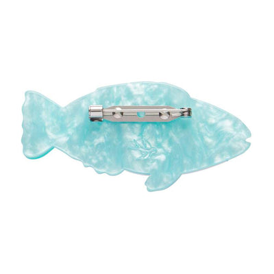 Back of Bleeker's Parrotfish Brooch by Erstwilder from their 2025 Great Barrier Reef Collection