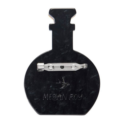 Pink 'Love Potion' bottle charm with a diamond on a white background by Erstwilder from their 2025 Haunted at Heart Collection | Erstwilder Stockist in Newcastle, NSW at Zebra Finch