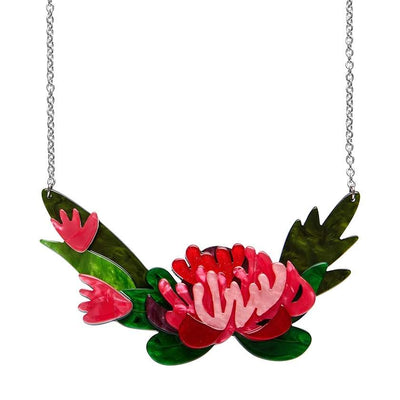 Crimson Bouquet Necklace by Erstwilder from their 2024 October Australiana collection