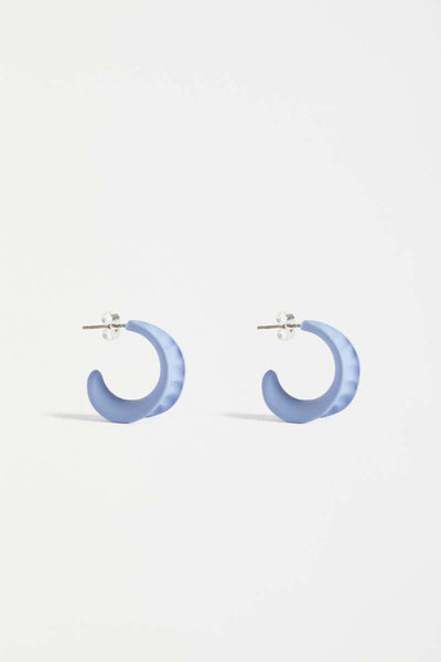 Dorn Hoop Earring in Ice Blue by Elk the Label