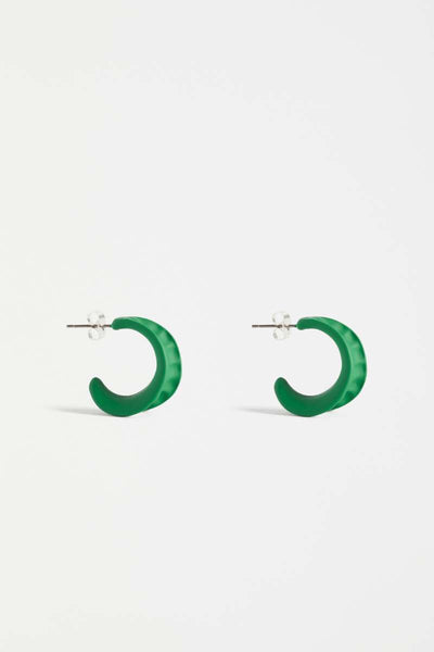 Dorn Hoop Earring in Aloe Green by Elk the Label