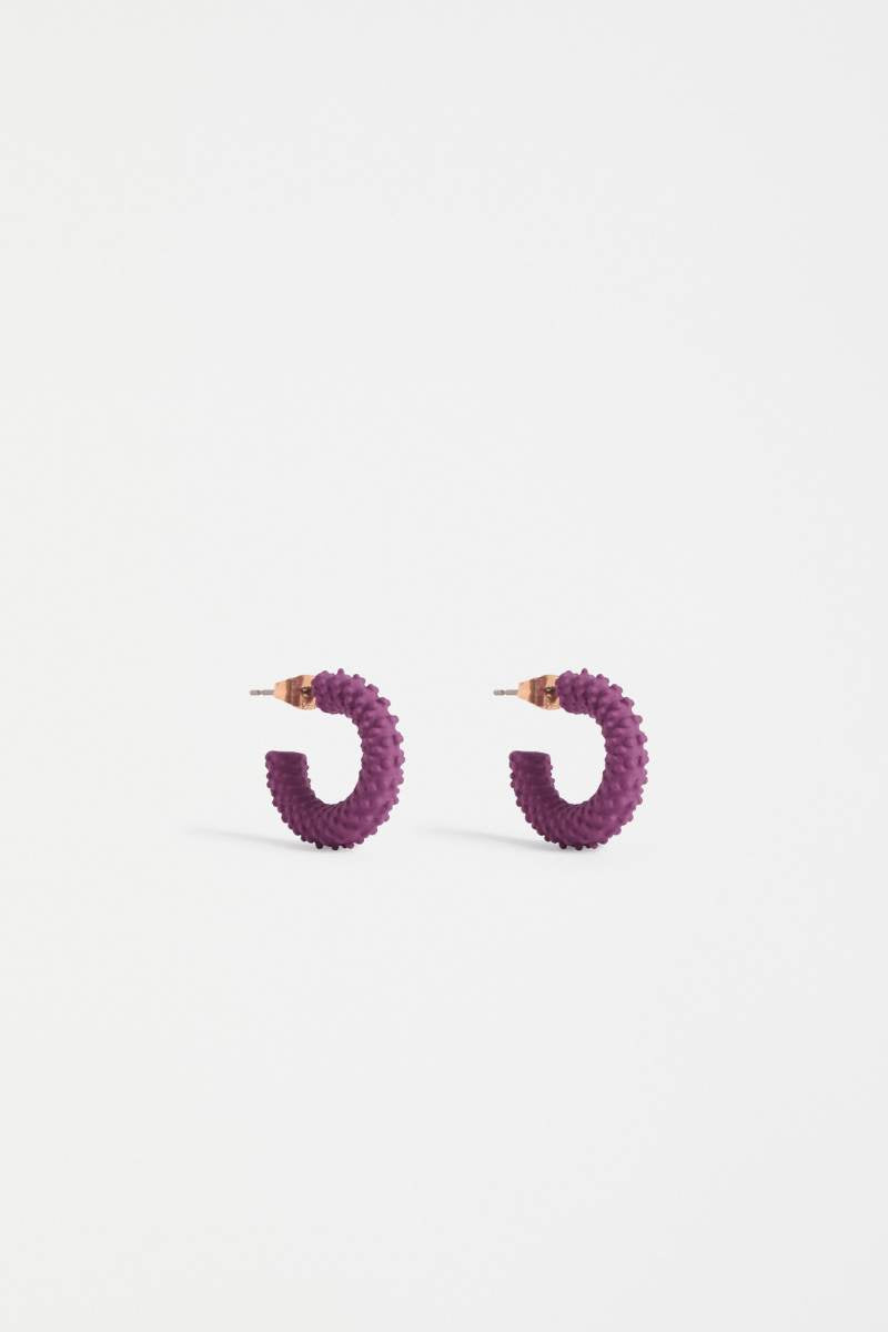 Green hoop earrings on a white background by Elk the Label | Elk Stockist in Newcastle, NSW at Zebra Finch Style