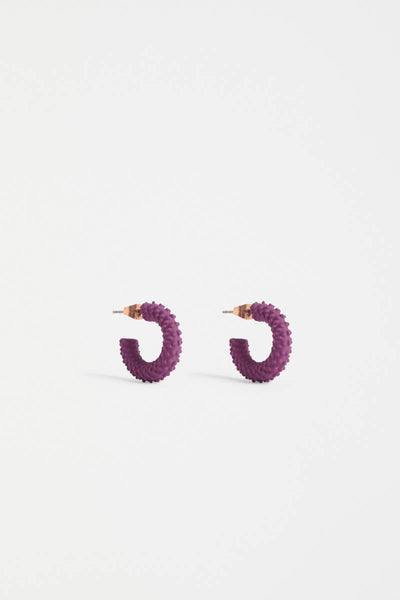 Green hoop earrings on a white background by Elk the Label | Elk Stockist in Newcastle, NSW at Zebra Finch Style