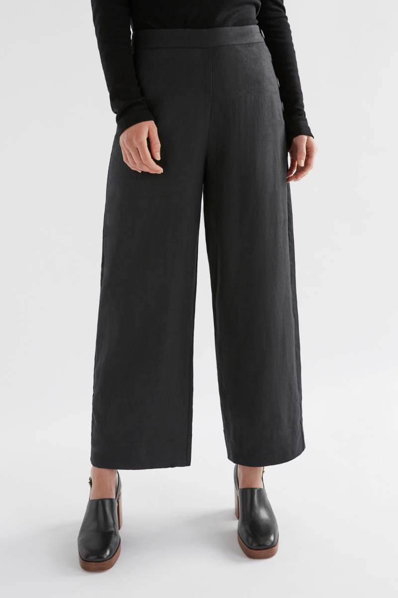 Elk the Label Hersom Pants in Black | Linen | Elk Stockist in Newcastle, NSW