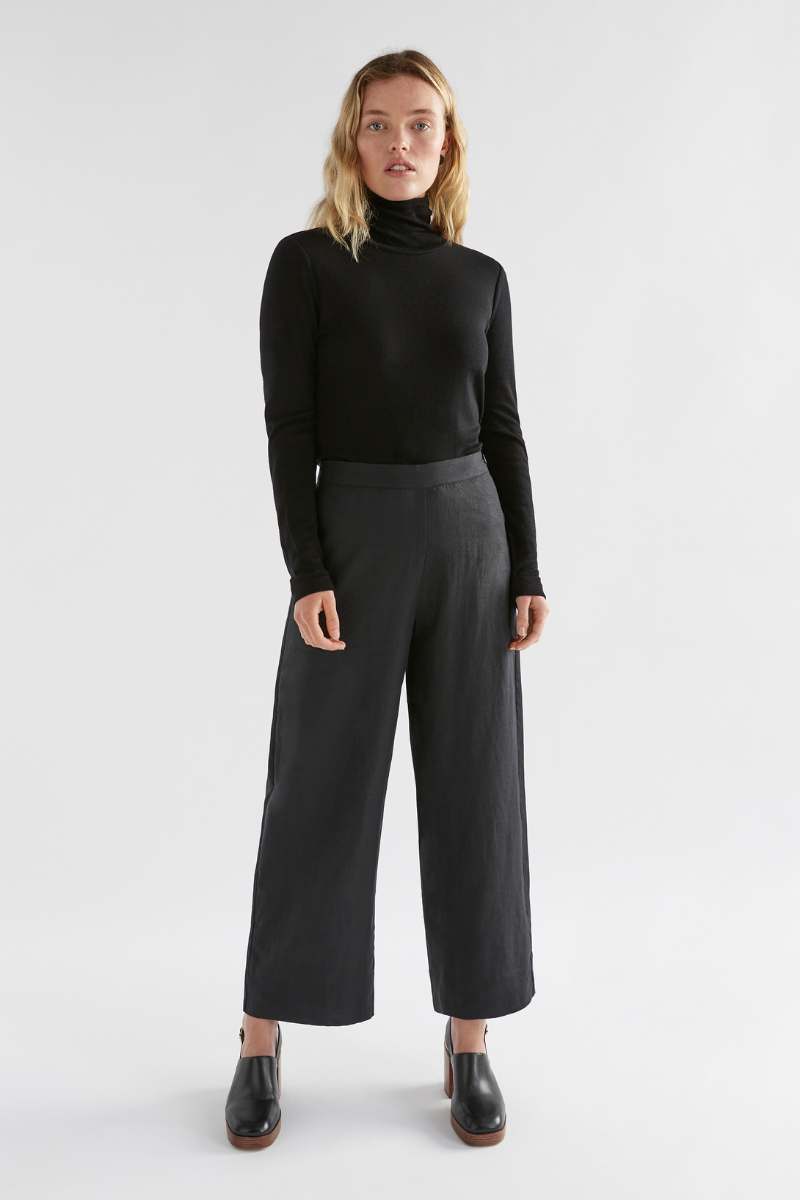 Elk the Label Hersom Pants in Black | Linen | Elk Stockist in Newcastle, NSW