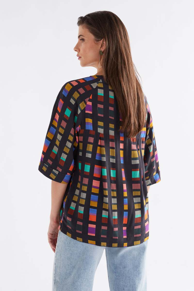 Elk the Label Malo Top in Tessela Print