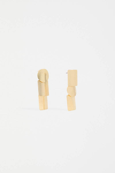 Gold earrings on a white background by Elk the Label | Elk Stockist in Newcastle, NSW at Zebra Finch Style