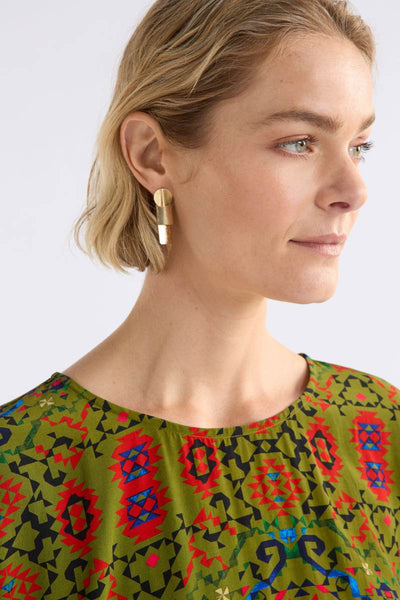 Gold earrings on a white background by Elk the Label | Elk Stockist in Newcastle, NSW at Zebra Finch Style