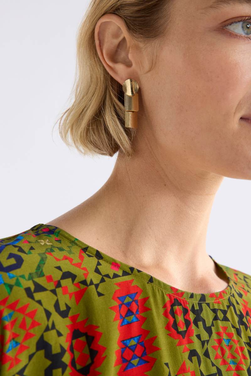 Gold earrings on a white background by Elk the Label | Elk Stockist in Newcastle, NSW at Zebra Finch Style